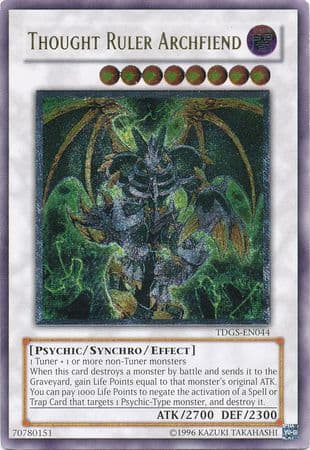 Thought Ruler Archfiend - TDGS-EN044 Ultimate Rare Unlimited