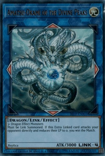 Amatsu-Okami of the Divine Peaks - 2019-EN003 Ultra Rare Limited Edition