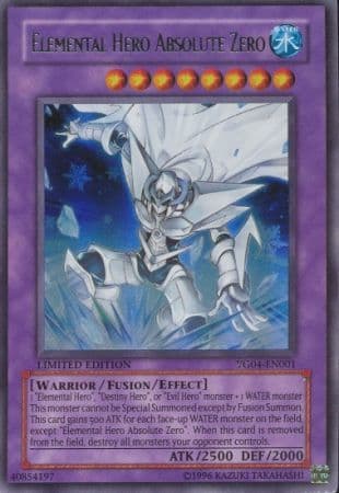 Elemental HERO Absolute Zero - YG04-EN001 Ultra Rare Limited Edition