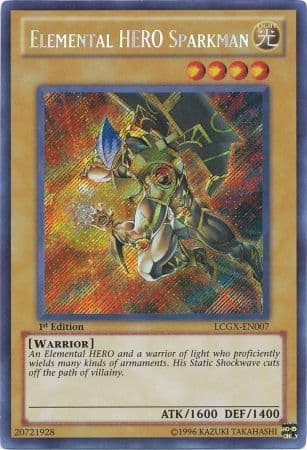 Elemental HERO Sparkman - LCGX-EN007 Secret Rare 1st Edition