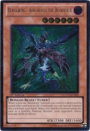 Blackwing - Kogarashi the Wanderer - EXVC-EN009 Ultimate Rare 1st Edition
