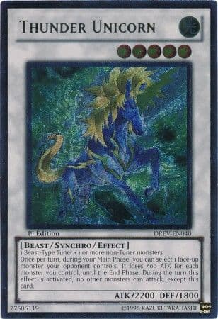 Thunder Unicorn - DREV-EN040 Ultimate Rare 1st Edition