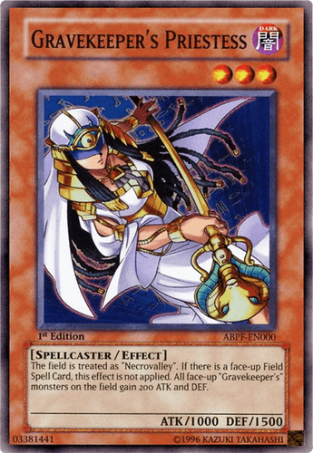 Gravekeeper's Priestess - ABPF-EN000 Super Rare 1st Edition