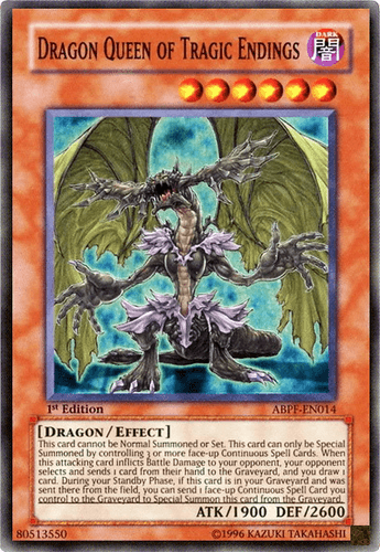 Dragon Queen of Tragic Endings - ABPF-EN014 Super Rare 1st Edition