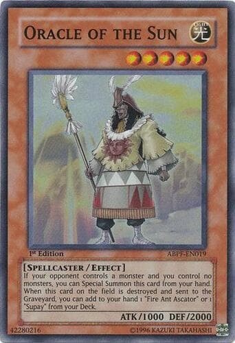 Oracle of the Sun - ABPF-EN019 Super Rare 1st Edition