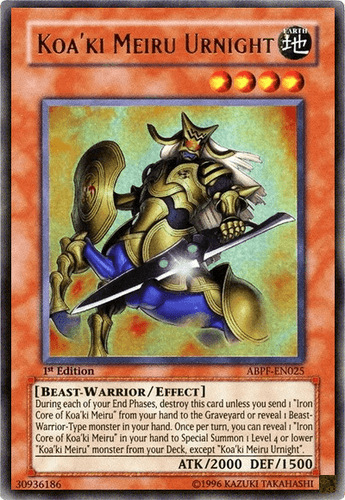 Koa'ki Meiru Urnight - ABPF-EN025 Ultimate Rare 1st Edition