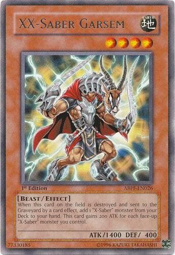 XX-Saber Garsem - ABPF-EN026 Rare 1st Edition