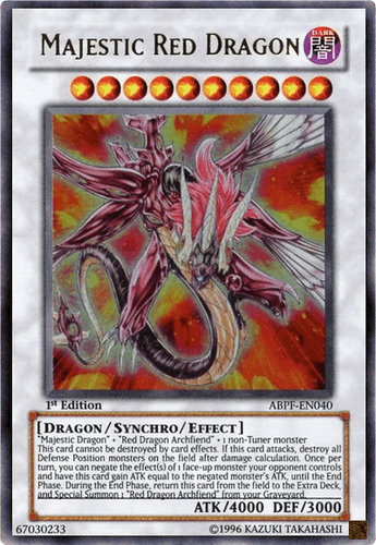 Majestic Red Dragon - ABPF-EN040 Ultra Rare 1st Edition