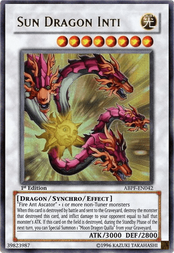 Sun Dragon Inti - ABPF-EN042 Ultimate Rare 1st Edition