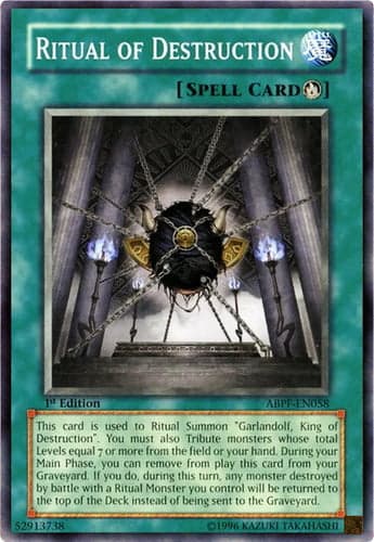 Ritual of Destruction - ABPF-EN058 Common 1st Edition