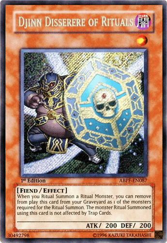 Djinn Disserere of Rituals - ABPF-EN087 Secret Rare Unlimited