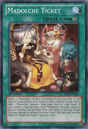 Madolche Ticket - ABYR-EN061 Common Unlimited