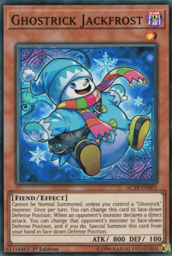 Ghostrick Jackfrost - AC18-EN003 Super Rare 1st Edition