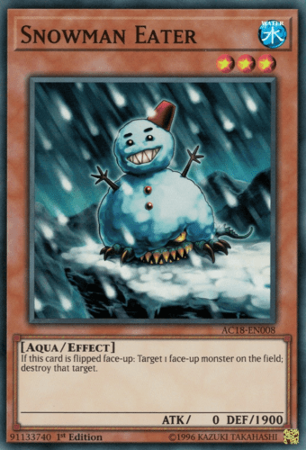 Snowman Eater - AC18-EN008 Super Rare 1st Edition