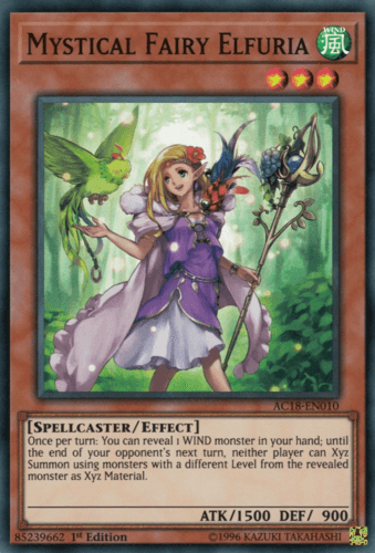Mystical Fairy Elfuria - AC18-EN010 Super Rare 1st Edition