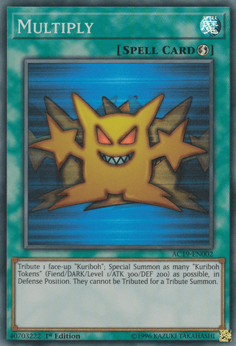 Multiply - AC19-EN002 Super Rare 1st Edition