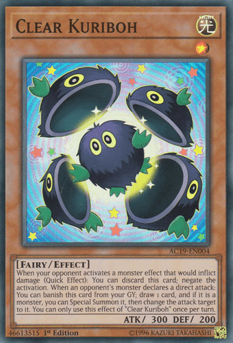Clear Kuriboh - AC19-EN004 Super Rare 1st Edition