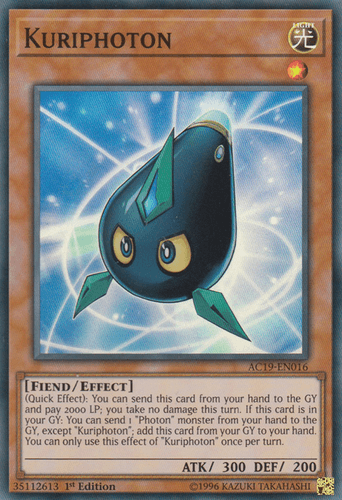 Kuriphoton - AC19-EN016 Super Rare 1st Edition