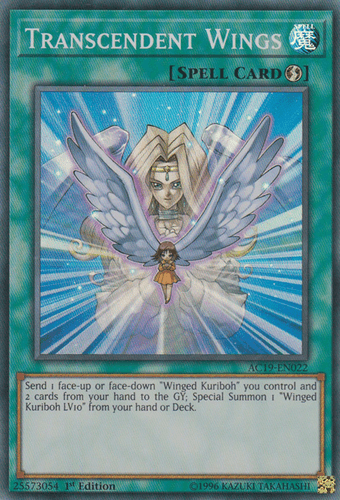 Transcendent Wings - AC19-EN022 Super Rare 1st Edition
