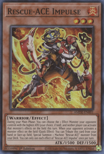 Rescue-ACE Impulse - AMDE-EN001 Super Rare 1st Edition