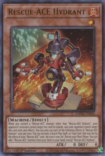 Rescue-ACE Hydrant - AMDE-EN004 Ultra Rare 1st Edition