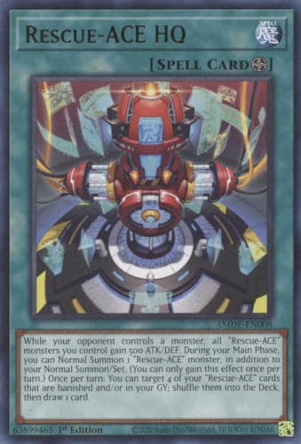 Rescue-ACE HQ - AMDE-EN008 Rare 1st Edition