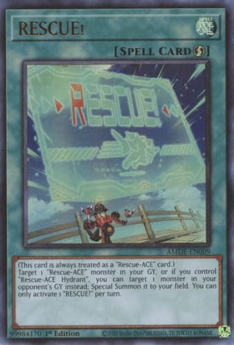 RESCUE! - AMDE-EN009 Ultra Rare 1st Edition