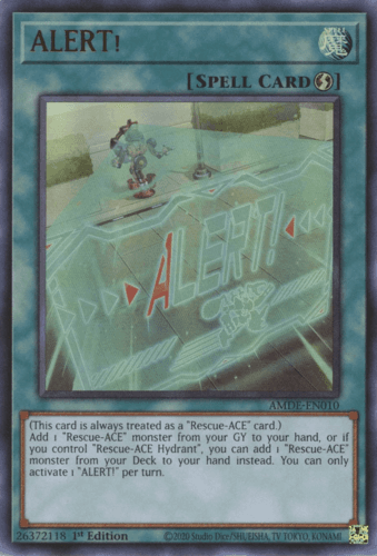 ALERT! - AMDE-EN010 Ultra Rare 1st Edition