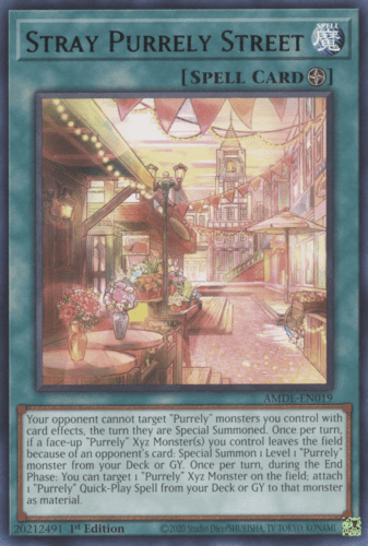 Stray Purrely Street - AMDE-EN019 Rare 1st Edition