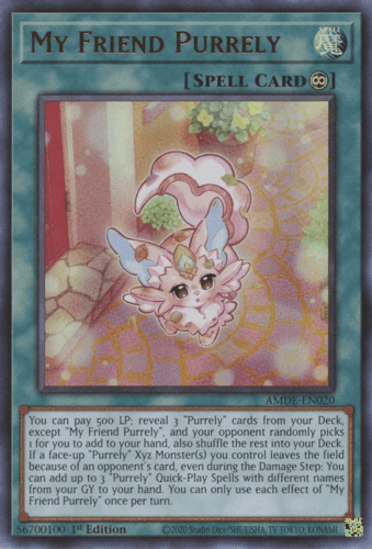My Friend Purrely - AMDE-EN020 Ultra Rare 1st Edition