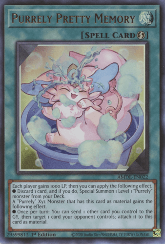 Purrely Pretty Memory - AMDE-EN022 Collector's Rare 1st Edition