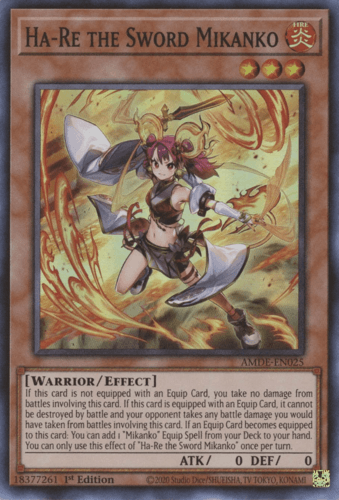 Ha-Re the Sword Mikanko - AMDE-EN025 Super Rare 1st Edition