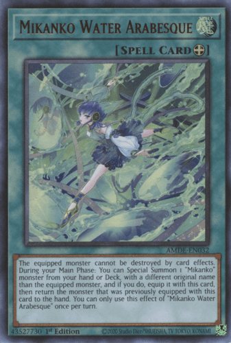 Mikanko Water Arabesque - AMDE-EN032 Ultra Rare 1st Edition