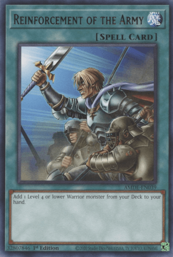 Reinforcement of the Army - AMDE-EN039 Rare 1st Edition