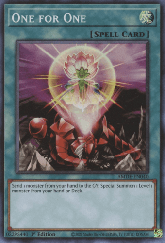 One for One - AMDE-EN040 Super Rare 1st Edition