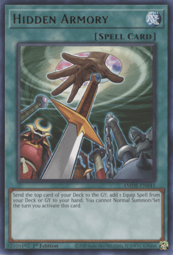 Hidden Armory - AMDE-EN041 Rare 1st Edition