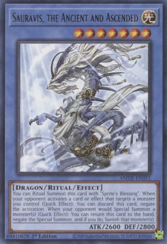 Sauravis, the Ancient and Ascended - AMDE-EN051 Rare 1st Edition