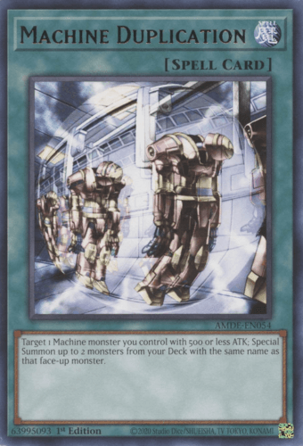 Machine Duplication - AMDE-EN054 Rare 1st Edition