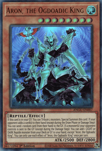 Aron, the Ogdoadic King - ANGU-EN007 Ultra Rare 1st Edition