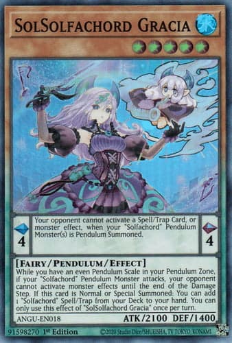 SolSolfachord Gracia - ANGU-EN018 Super Rare 1st Edition
