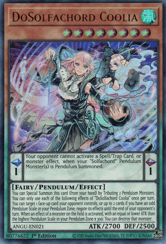 DoSolfachord Coolia - ANGU-EN021 Ultra Rare 1st Edition