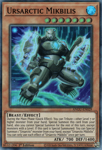 Ursarctic Mikbilis - ANGU-EN029 Super Rare 1st Edition