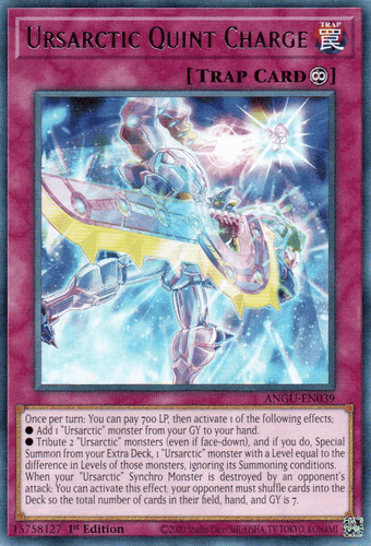 Ursarctic Quint Charge - ANGU-EN039 Rare 1st Edition