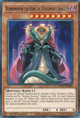 Vennominon the King of Poisonous Snakes - ANGU-EN040 Rare 1st Edition