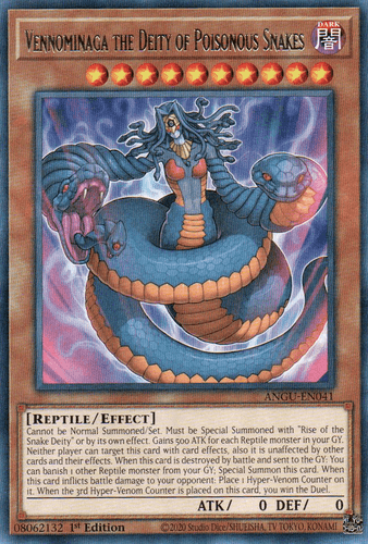 Vennominaga the Deity of Poisonous Snakes - ANGU-EN041 Collector's Rare 1st Edition