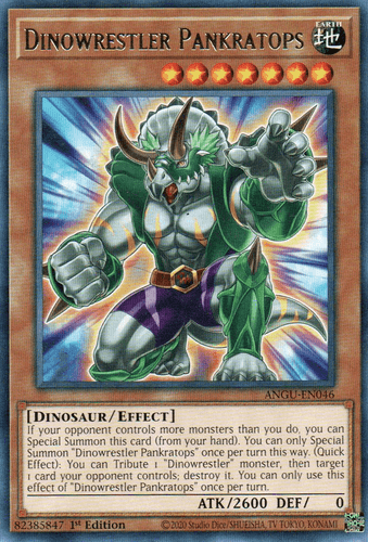 Dinowrestler Pankratops - ANGU-EN046 Collector's Rare 1st Edition