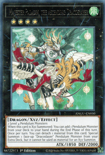 Majester Paladin, the Ascending Dracoslayer - ANGU-EN050 Rare 1st Edition
