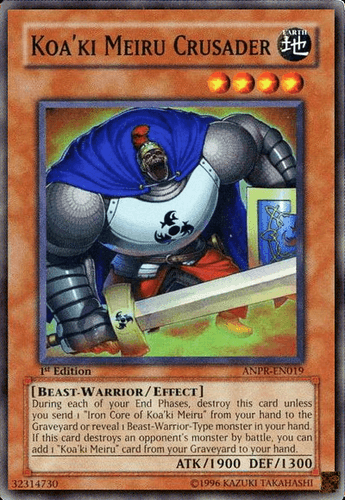 Koa'ki Meiru Crusader - ANPR-EN019 Super Rare 1st Edition