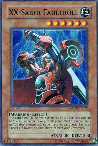 XX-Saber Faultroll - ANPR-EN035 Super Rare Unlimited