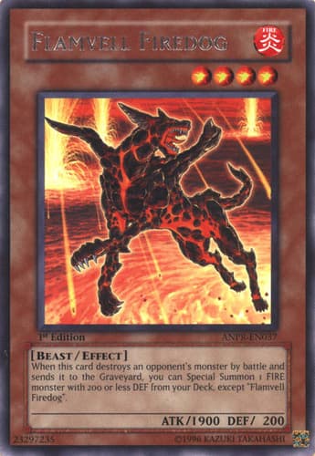 Flamvell Firedog - ANPR-EN037 Rare 1st Edition